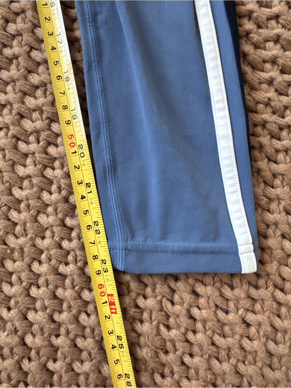 Splits59 Blue Women’s High-Waist Striped Leggings - Size S - Picture 11 of 12